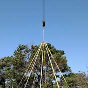 Bin Halo set up and lifting a grain bin